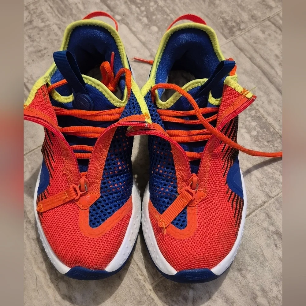 Nike Kids Sneakers in Vibrant Red and Blue